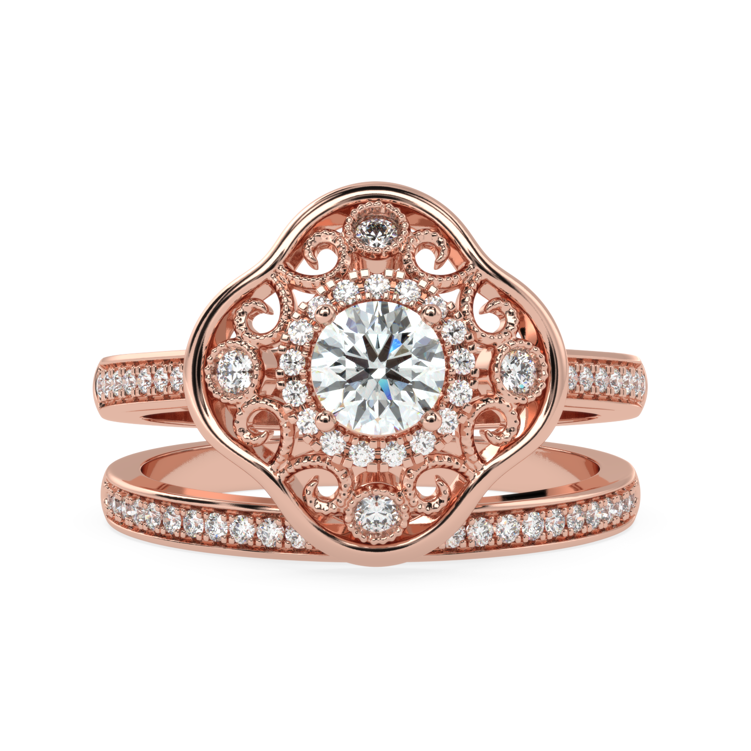 Buy 0.63Ct Vintage Natural Diamond Ring in |  SolitaireKart